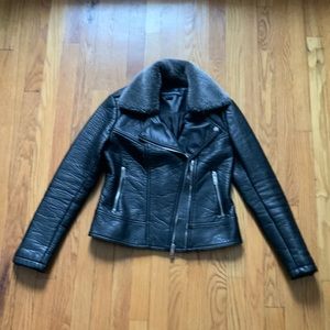 FRENCH CONNECTION Women’s Faux Leather Jacket Size Small